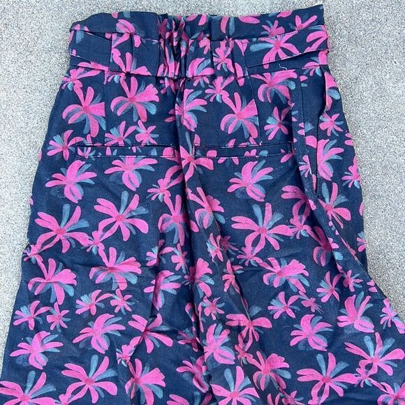 Moussy High Waist Floral Wide Leg Pants Size 2 - Picture 3 of 10